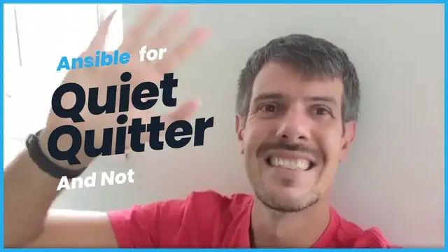 Video thumbnail for Ansible For Quiet Quitter And Not 💼👔  #career #quietquitting