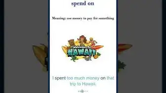 Video thumbnail for Spend on meaning | spend on sentences | Common English Idioms #shorts