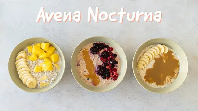 Video thumbnail for AVENA NOCTURNA - 3 RECETAS DE DESAYUNOS SALUDABLES, VEGANOS Y SIN GLUTEN