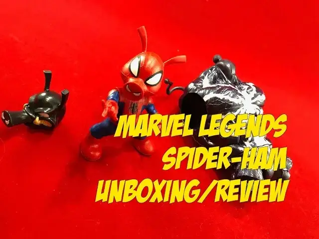 Video thumbnail for Marvel Legends Spider-Ham (Monster Venom BAF) Spider-Man Hasbro Toy Unboxing