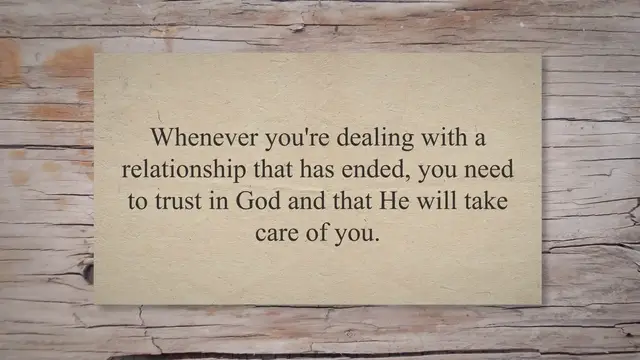 'Video thumbnail for Trusting God When a Relationship Ends'
