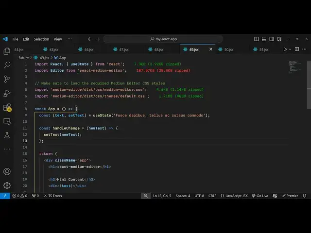 Video thumbnail for Build a React.js Medium Wysiwyg Mini Text Editor in Browser Using react-medium-editor Library