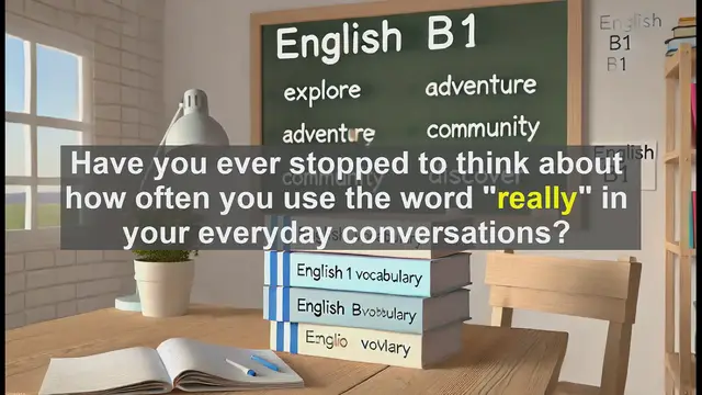 Video thumbnail for 2500 Must Know CEFR B1 Vocabulary - Mastering 'Really': A Guide for B1 English Learners