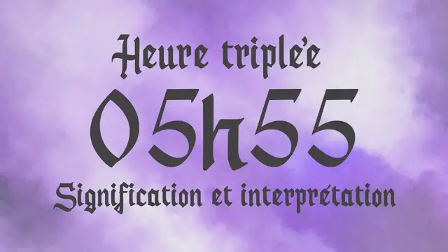 Video thumbnail for 🌸 HEURE TRIPLEE 05h55 - Signification et Interprétation angélique