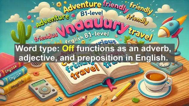 Video thumbnail for 2500 Must Know CEFR B1 Vocabulary - The Power of 'Off': Mastering a Versatile English Word