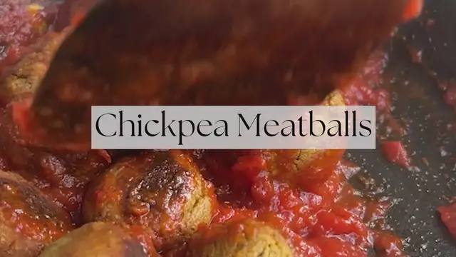 Video thumbnail for Chickpea Meatballs