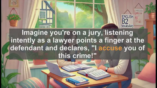 Video thumbnail for 1500 Must Know CEFR B2 Vocabulary - Understanding the Verb 'Accuse': Meaning, Usage, and Common Mistakes