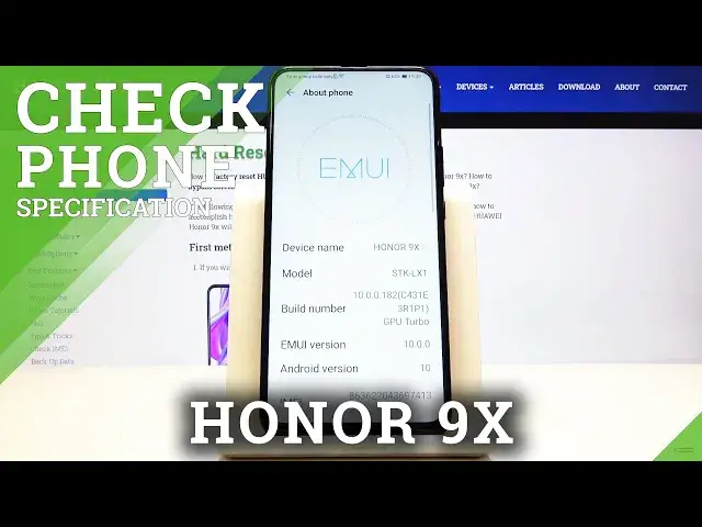 Video thumbnail for How to Locate Phone Specs in Honor 9X - Check Device Info
