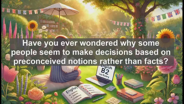 Video thumbnail for 1500 Must Know CEFR B2 Vocabulary - Bias: Understanding Prejudice in Decision-Making