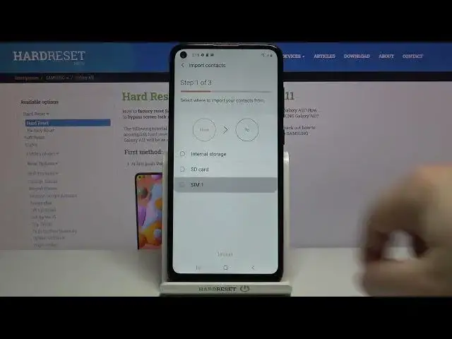 Video thumbnail for How to Copy Contacts on Samsung Galaxy A11 - Import Contacts