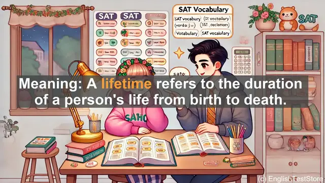 Video thumbnail for 5000 Must Know SAT Vocabulary - SAT Vocabulary: Understanding and Using the Word 'Lifetime'