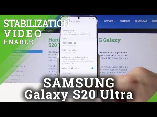 'Video thumbnail for How to Turn on Video Stabilization in SAMSUNG Galaxy S20 Ultra – Camera Options'