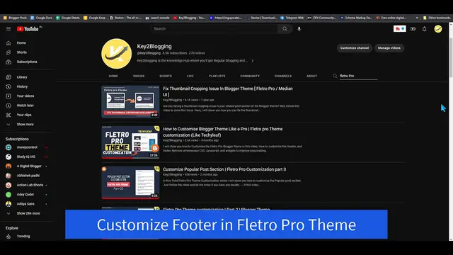 'Video thumbnail for Customize Footer In Blogger _  Fletro Pro Theme Customization (Part - 04)'