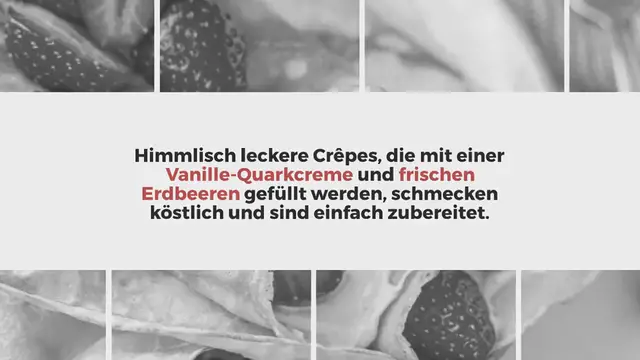 Video thumbnail for Erdbeer Crêpes mit Quarkcreme – so lecker und einfach