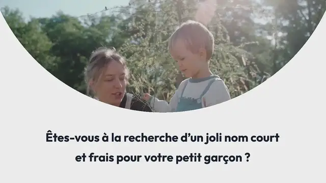 Video thumbnail for 20 prénoms courts et frais en 2023 pour un petit garçon