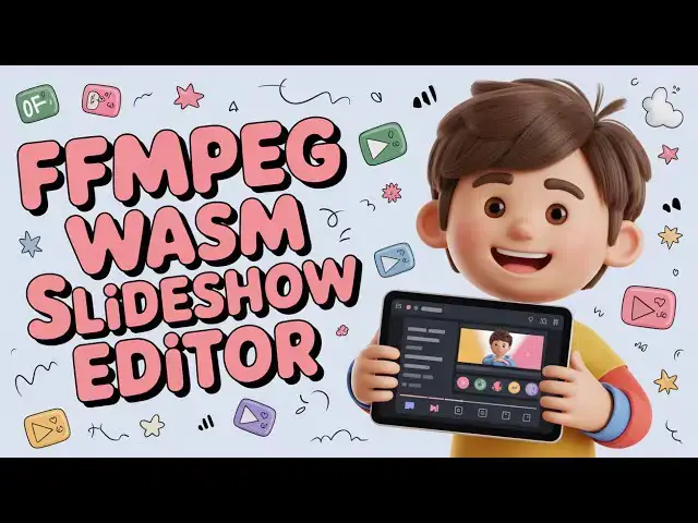 Video thumbnail for Build a FFMPEG WASM Images to Slideshow Video Editor With Audio in Browser Using HTML & Javascript