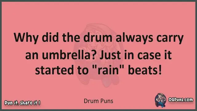 Video thumbnail for Drum - Jokes, Puns, Wordplays, and Laughter