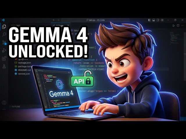 Video thumbnail for How to Use Gemma 4 in VS Code with Free API Key (Full Guide)