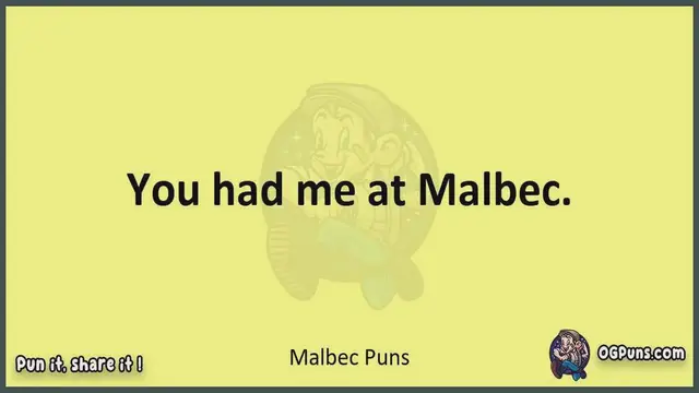 Video thumbnail for Malbec - Jokes, Puns, Wordplays, and Laughter