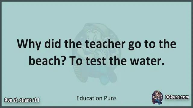 Video thumbnail for Education - Jokes, Puns, Wordplays, and Laughter