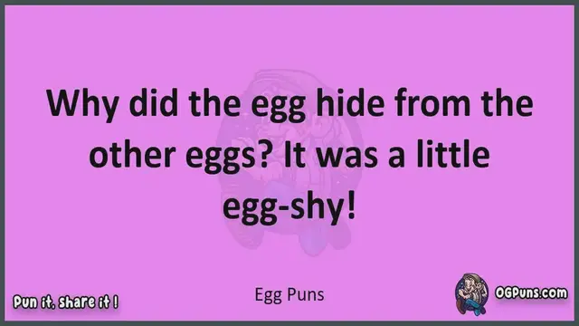 Video thumbnail for Egg - Jokes, Puns, Wordplays, and Laughter