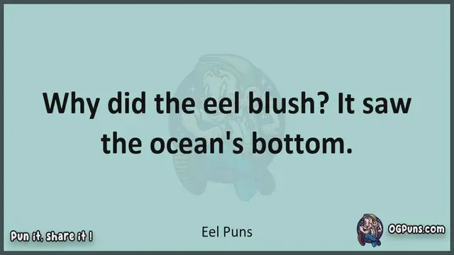 Video thumbnail for Eel - Jokes, Puns, Wordplays, and Laughter