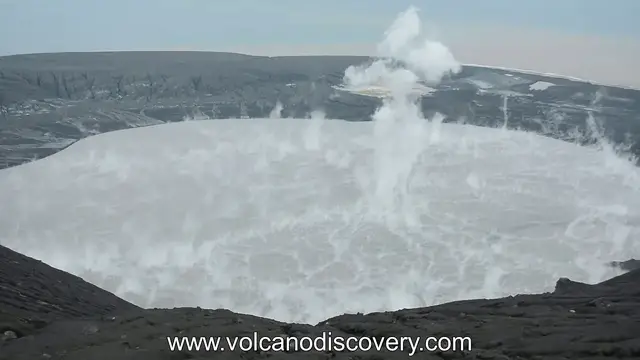 Video thumbnail for Anak Krakatau Phreatic Eruptions at its Crater Pool