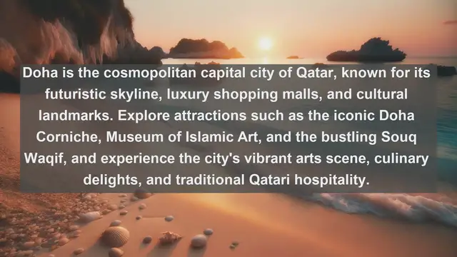 Video thumbnail for Discover the Glittering Wonders of Qatar: Top 10 Must-Visit Destinations in the Arabian Peninsula