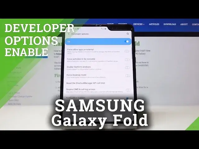 'Video thumbnail for How to Activate Developer Options in SAMSUNG Galaxy Fold – OEM Unlock & USB Debugging'