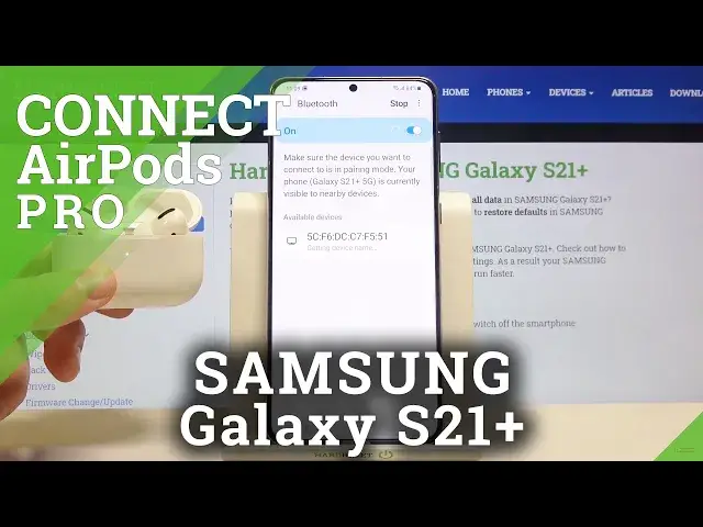 Video thumbnail for How to Connect SAMSUNG Galaxy S21+ with AirPods – Pair AirPods with S21+