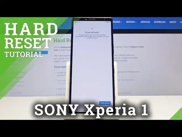 'Video thumbnail for How to Factory Reset SONY Xperia 1 – Wipe Data / Remove Everything'