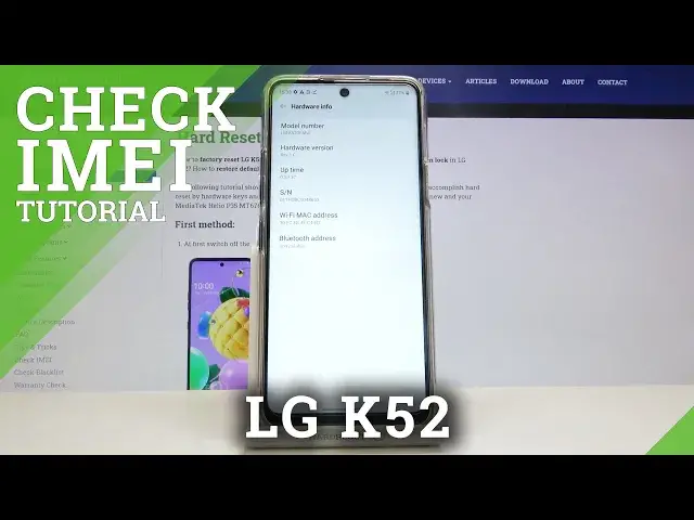 'Video thumbnail for How to Check IMEI and Serial Number in LG K52 – Find Serial Number and IMEI'
