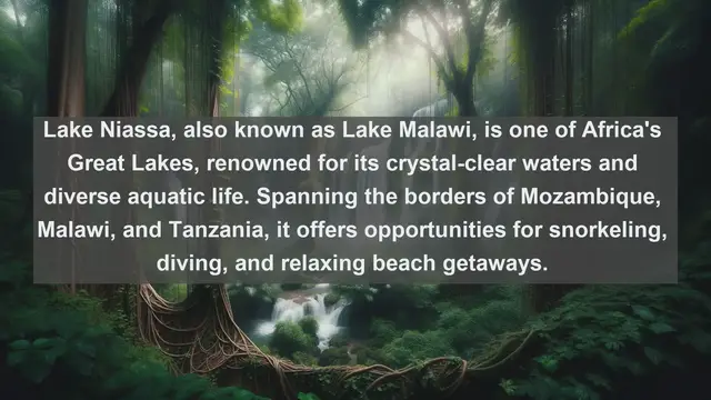 Video thumbnail for Discover Mozambique's Natural Treasures: Top 10 Famous Lakes You Must See