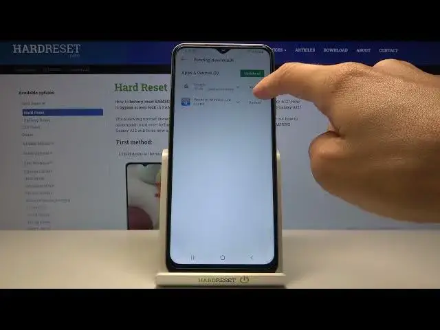 'Video thumbnail for How to Update Applications in SAMSUNG Galaxy A12 – Auto Update Apps'
