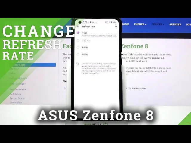 Video thumbnail for How to Change Display Refresh Rate in ASUS Zenfone 8