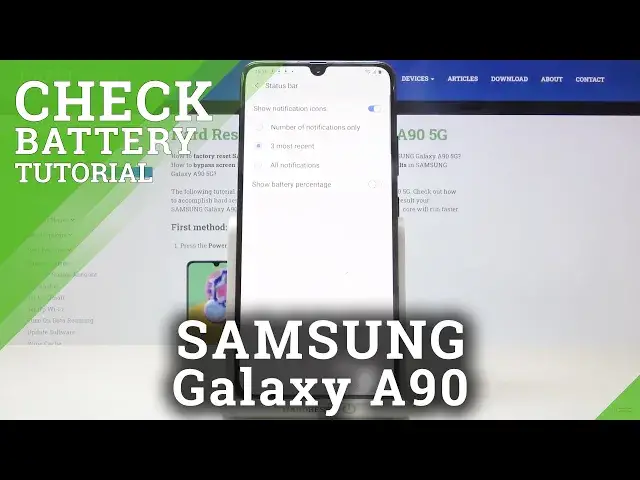 'Video thumbnail for How to Activate Battery Percentage in SAMSUNG Galaxy A90 5G – Battery Settings'