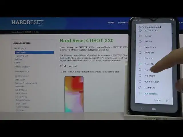 Video thumbnail for Alarm Tones on Cubot X20 – Available Sounds of Alarms