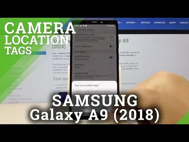 'Video thumbnail for How to Turn On Camera Location Tags in Samsung Galaxy A9 2018'