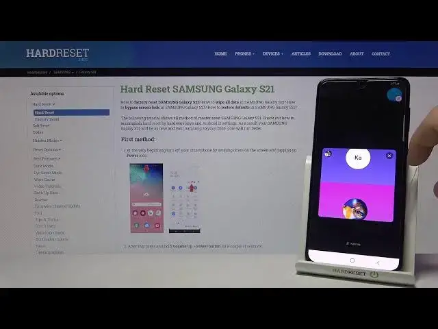 'Video thumbnail for Skype Incoming Call in SAMSUNG Galaxy S21 – Calling Display Action'