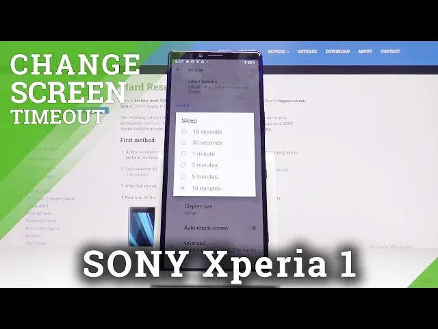 'Video thumbnail for How to Set Screen Timeout in SONY Xperia 1 – Blackout Time'