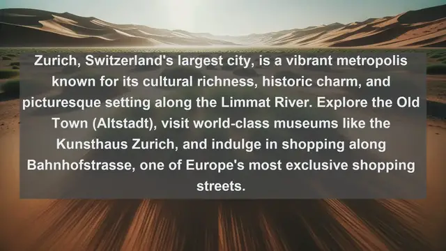 Video thumbnail for Discover the Swiss Splendor: Top 10 Must-See Destinations in Switzerland