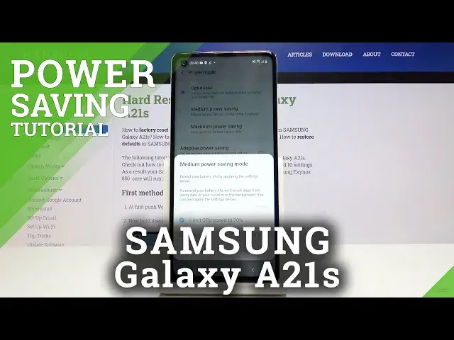 Video thumbnail for How to Enable Power Saving Mode in SAMSUNG Galaxy A21s - Extend Battery Life