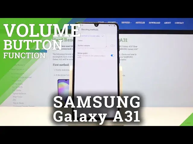 'Video thumbnail for How to Change Volume Button in Camera App in SAMSUNG Galaxy A31 – Additional Volume Button Options'