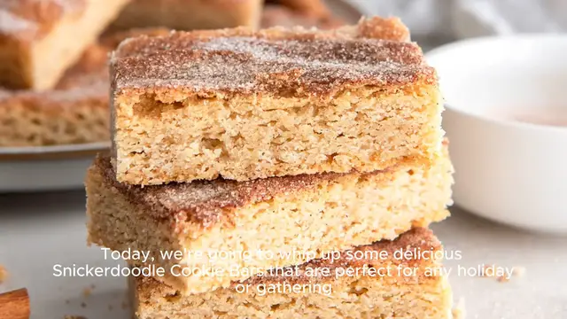 Video thumbnail for Snickerdoodle Cookie Bars
