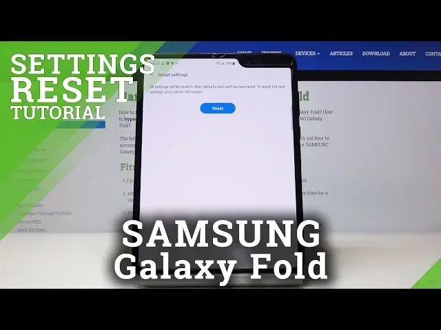'Video thumbnail for How to Reset Settings in SAMSUNG Galaxy Fold – Restore Default Configuration'