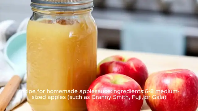 Video thumbnail for Apple sauce recipe