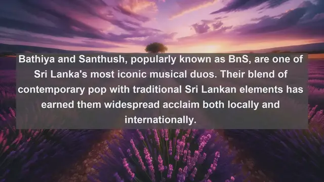 Video thumbnail for Echoes of Serenity: Top 10 Renowned Singers of Sri Lanka