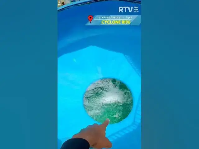 Video thumbnail for CYCLONE 🌪️ WATER SLIDE at Diamond Parks Pune #waterpark #shorts #trending