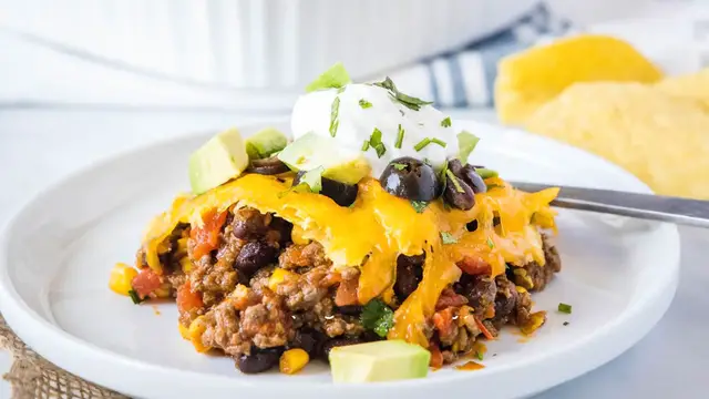 Video thumbnail for Taco casserole recipe