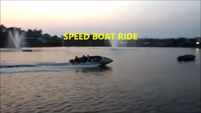 Video thumbnail for SPEED BOAT RIDE./Motor boat ride in a lake/Speed boat amusement